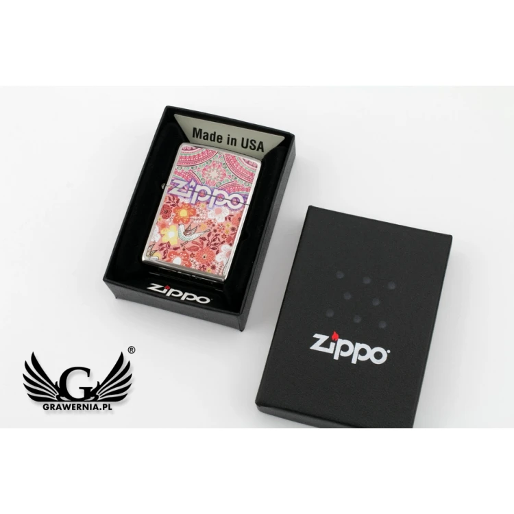 ZIPPO Feuerzeug Rosebird High Polish Chrome - ZIP044