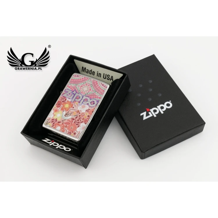 ZIPPO Feuerzeug Rosebird High Polish Chrome - ZIP044
