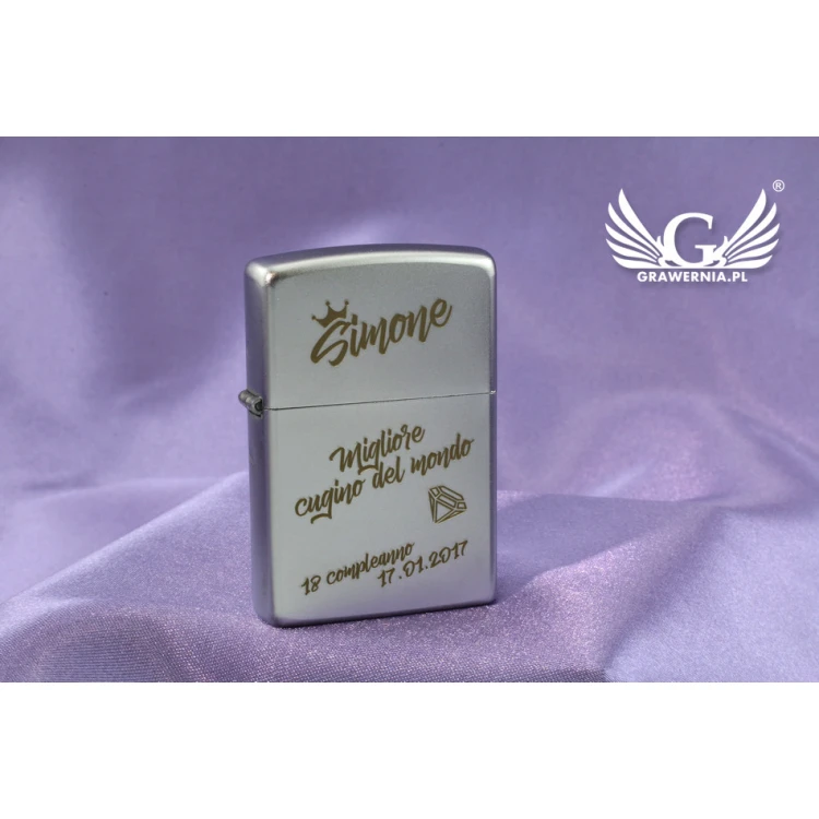 Zippo Feuerzeug Satin Chrome - ZIP024
