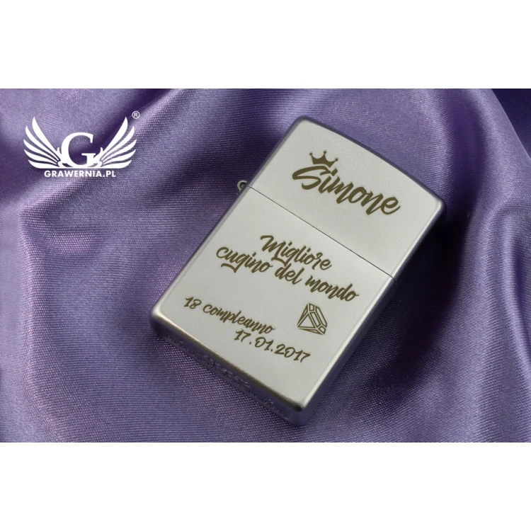 Zippo Feuerzeug Satin Chrome - ZIP024