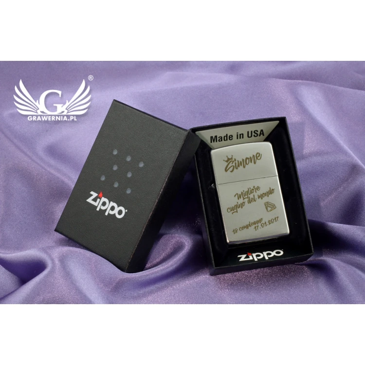 Zippo Feuerzeug Satin Chrome - ZIP024