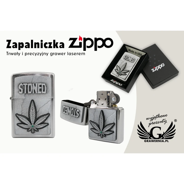 ZIPPO Feuerzeug Stoned - ZIP045