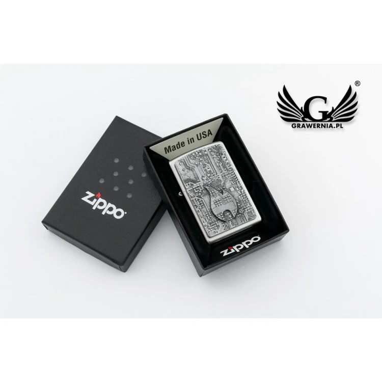 ZIPPO Technics Satin Chrome Feuerzeug - ZIP049