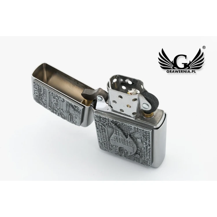 ZIPPO Technics Satin Chrome Feuerzeug - ZIP049