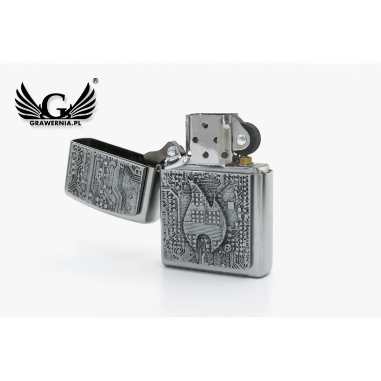 ZIPPO Technics Satin Chrome Feuerzeug - ZIP049