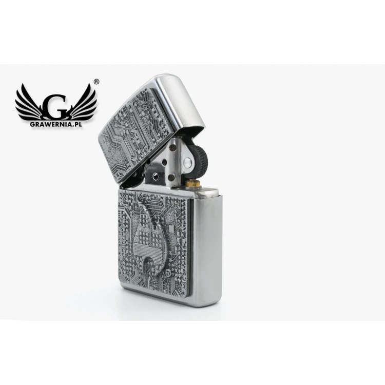 ZIPPO Technics Satin Chrome Feuerzeug - ZIP049