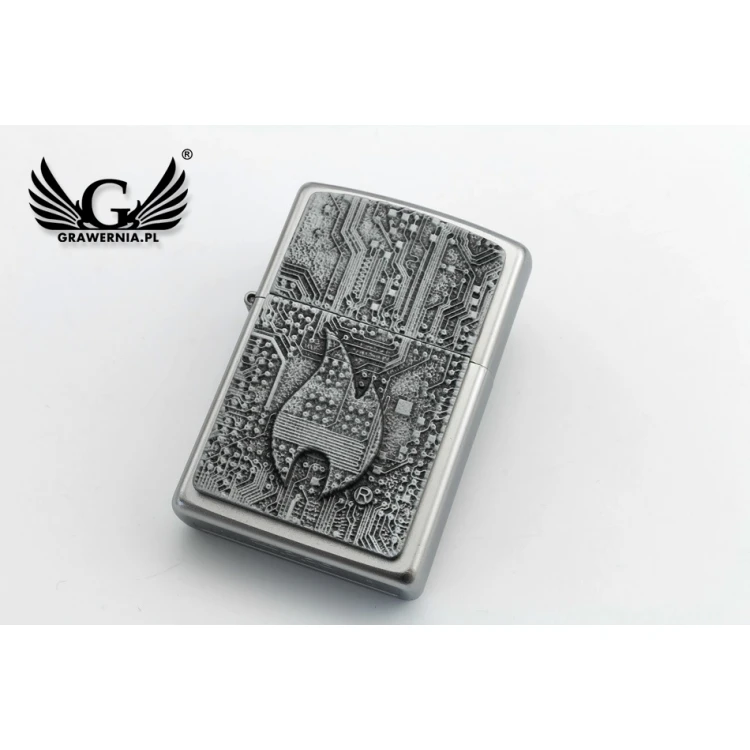 ZIPPO Technics Satin Chrome Feuerzeug - ZIP049