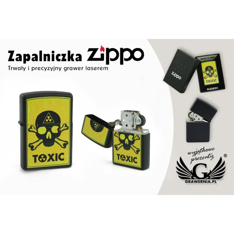 ZIPPO Feuerzeug Toxic Black - ZIP026