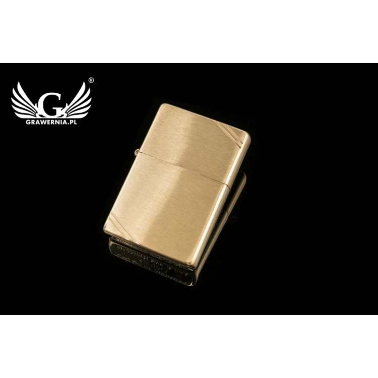 ZIPPO Vintage Gebürstetes Messing mit Schlitzen - ZIP048