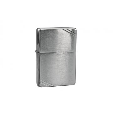 ZIPPO Feuerzeug Vintage Gebürstetes Chrom mit Strichen - ZIP027