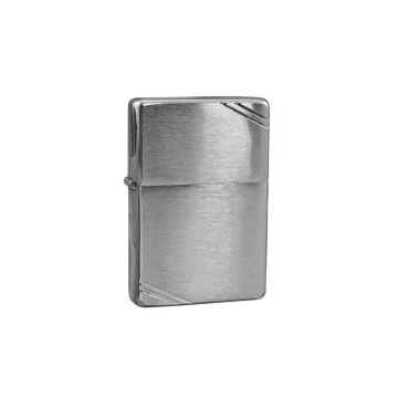 ZIPPO Feuerzeug Vintage Gebürstetes Chrom mit Strichen - ZIP027