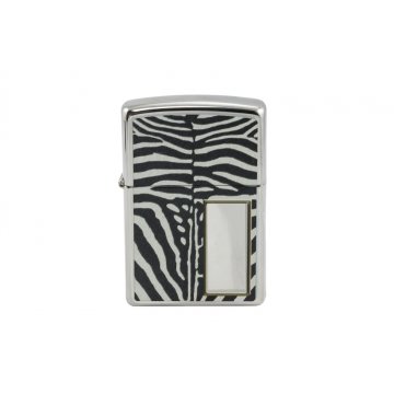 Zippo Feuerzeug Zebra High Polish Chrome - ZIP015