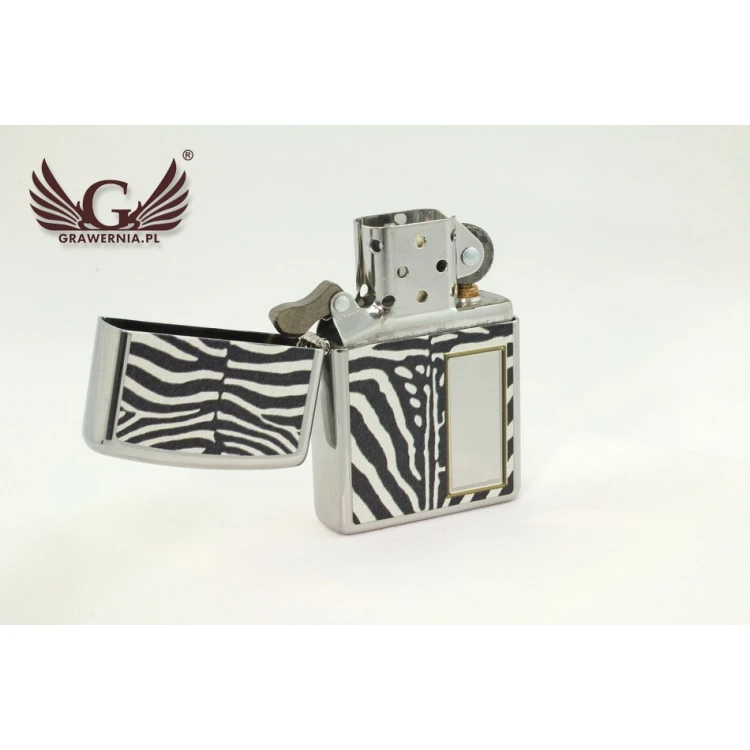 Zippo Feuerzeug Zebra High Polish Chrome - ZIP015