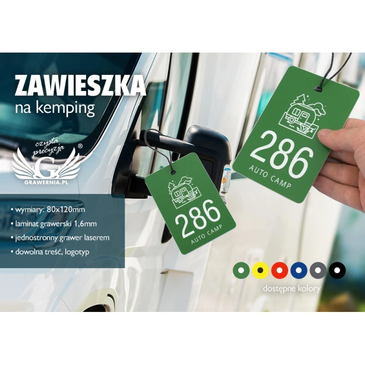 Campinganhänger, Zeltplatz - Abmessungen: 80x120mm - CAMP2