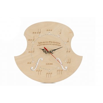 Uhr für Musiker - Naturfarbe - ZEG024