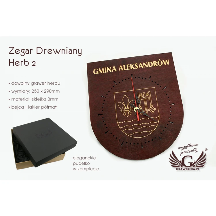 Holzuhr - HERB 2 - ZEG014