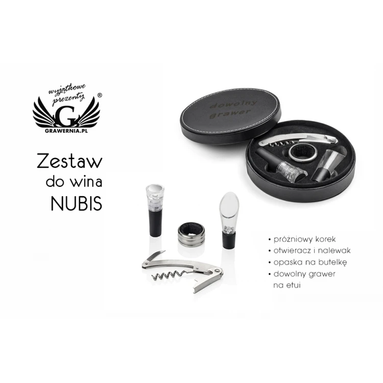Nubis Weinzubehör-Set mit individueller Gravur - AL012