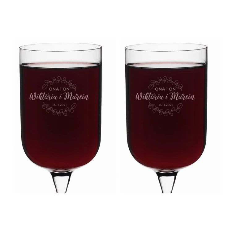 Weingläser mit Gravur - Geschenk für das Brautpaar - KL003