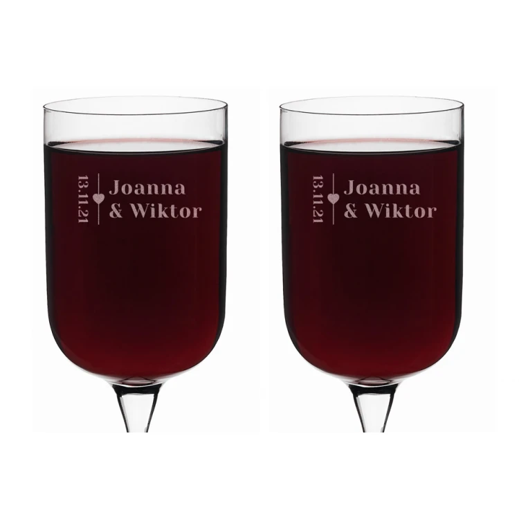 Weingläser mit Gravur - Geschenk für das Brautpaar - KL004