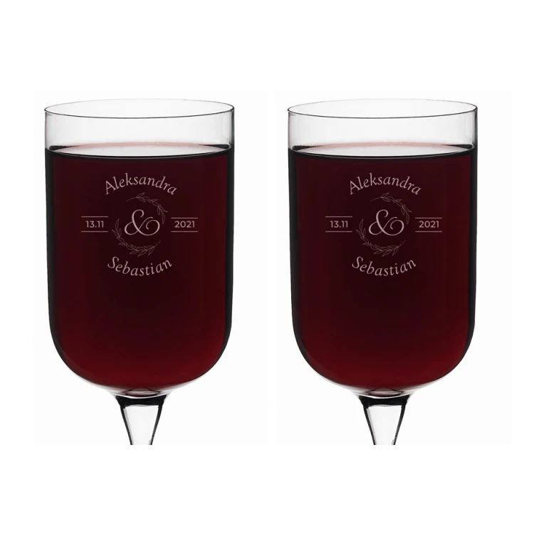 Weingläser mit Gravur - Geschenk für das Brautpaar - KL012
