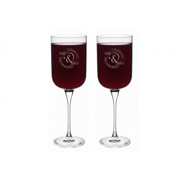Weingläser mit Gravur - Geschenk für das Brautpaar - Mr&Mrs - KL015