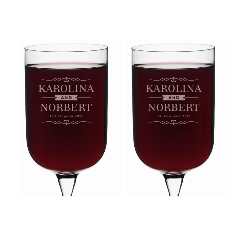 Weingläser mit Gravur - Geschenk für das Brautpaar - KL017