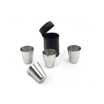 Graviertes Schnapsgläser-Set Cheers 30ml x 4 Stück