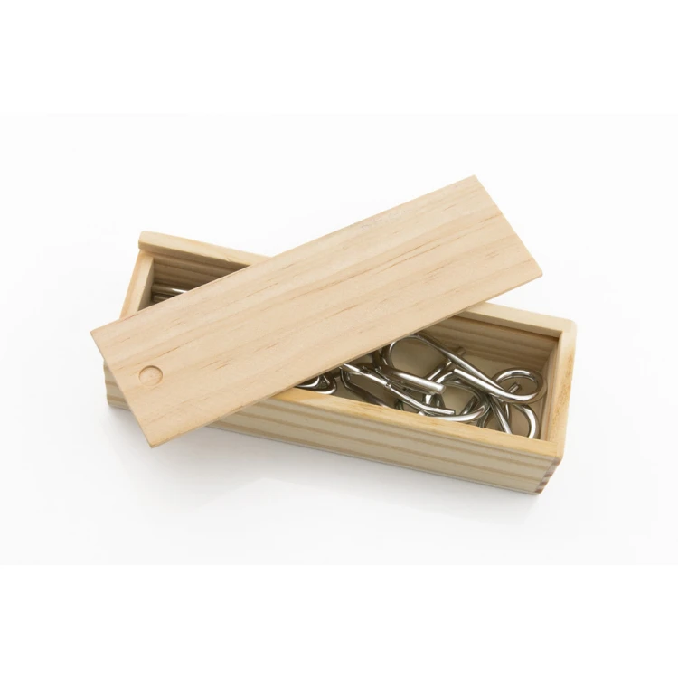 Puzzle-Set Brain in einer Holzbox mit Ihrer Gravur - GR006