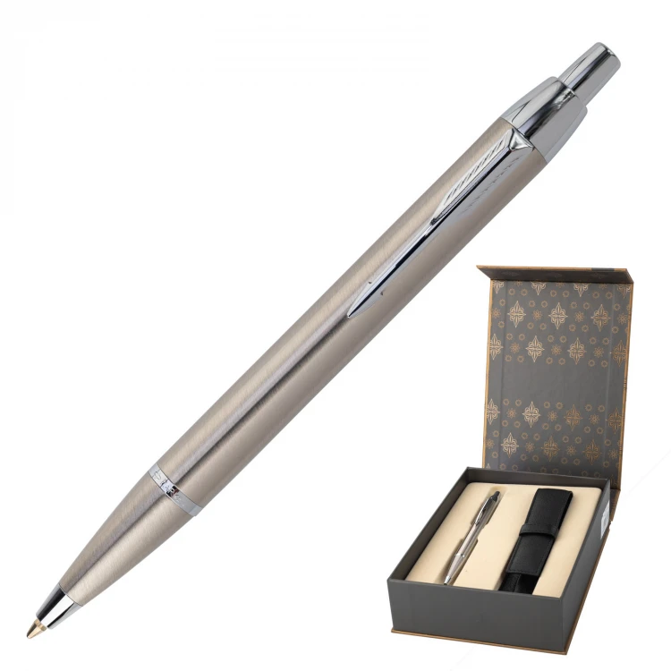Parker IM Brushed Metal CT Set - Kugelschreiber mit Etui - PAR228