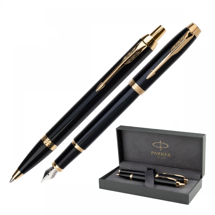Parker IM Core Black GT Set - Füllfederhalter und Kugelschreiber - PAR210-DUO-PRO