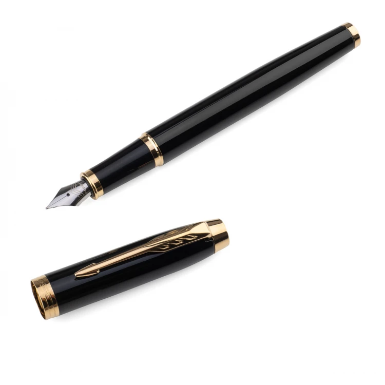 Parker IM Schwarz GT Füllfederhalter und Kugelschreiber Set mit Etui - PAR161-DUO