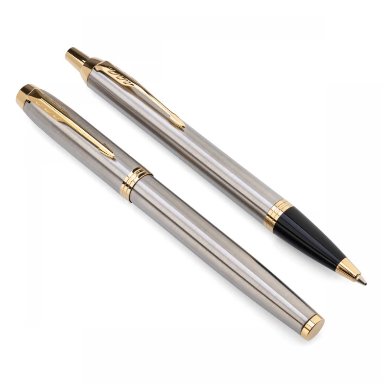 Parker IM Core Brushed GT Set - Füllfederhalter und Kugelschreiber - PAR209-DUO-PRO