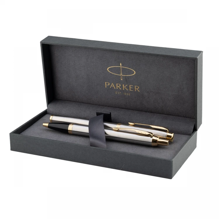 Parker IM Core Brushed GT Set - Füllfederhalter und Kugelschreiber - PAR209-DUO-PRO