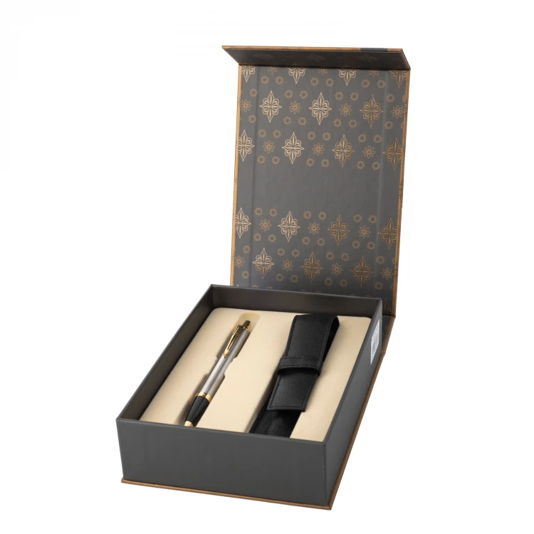 Parker IM Core Brushed Metal GT Set - Kugelschreiber mit Etui - PAR227