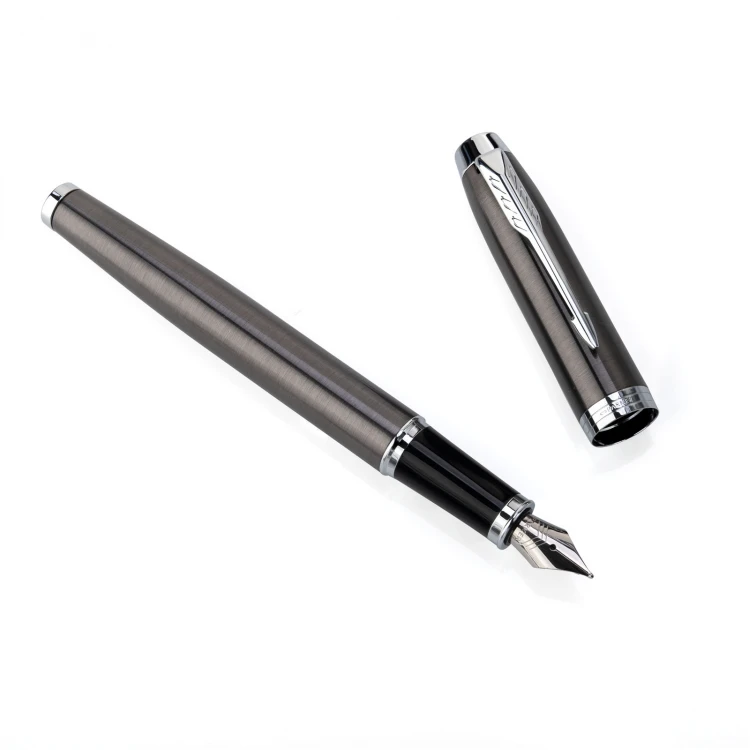 Parker IM Core Dark Espresso CT Füllfederhalter und Kugelschreiber Set mit Etui - PAR195-DUO-PT