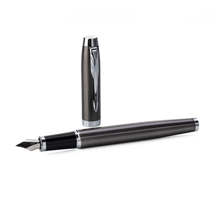 Parker IM Core Dark Espresso CT Füllfederhalter und Kugelschreiber Set mit Etui - PAR195-DUO-PT