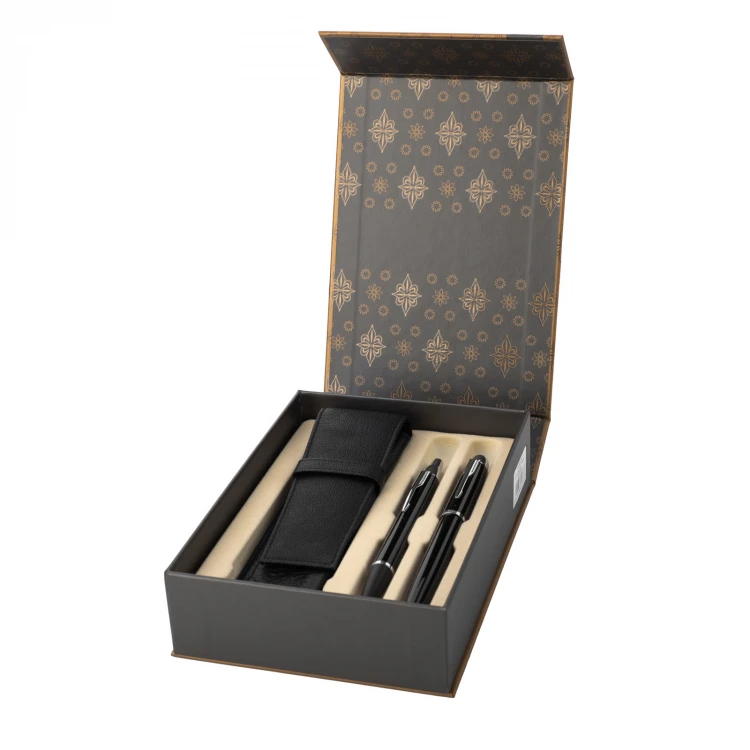Parker IM Schwarz CT Füllfederhalter und Kugelschreiber Set mit Etui - PAR127-DUO-SW