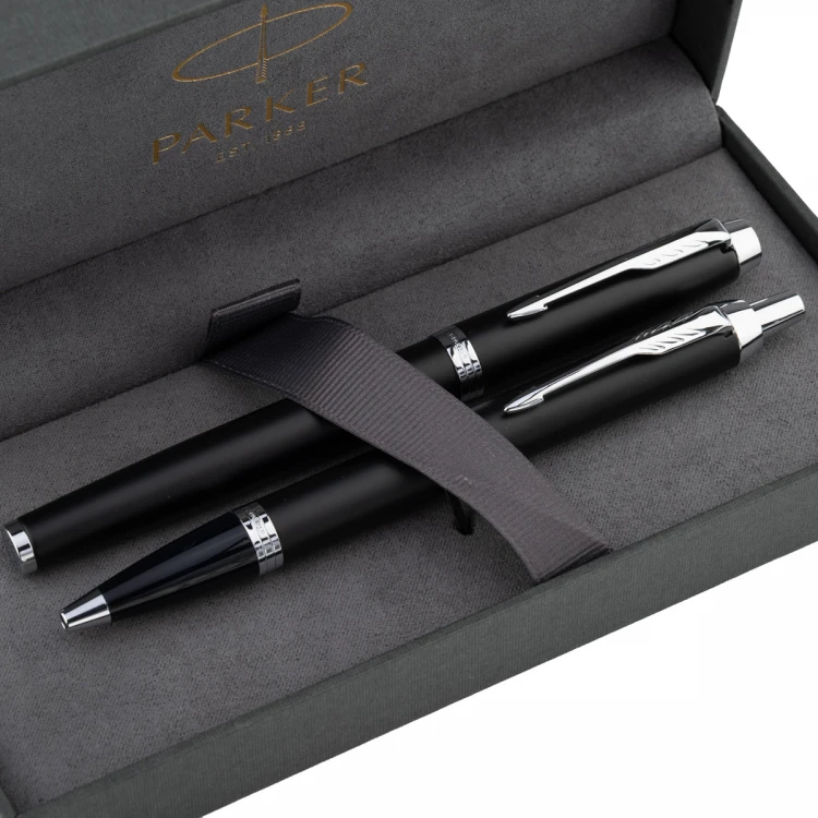 Parker IM Essential Matte Black CT Set - Füllfederhalter und Kugelschreiber - PAR214-DUO-PRO
