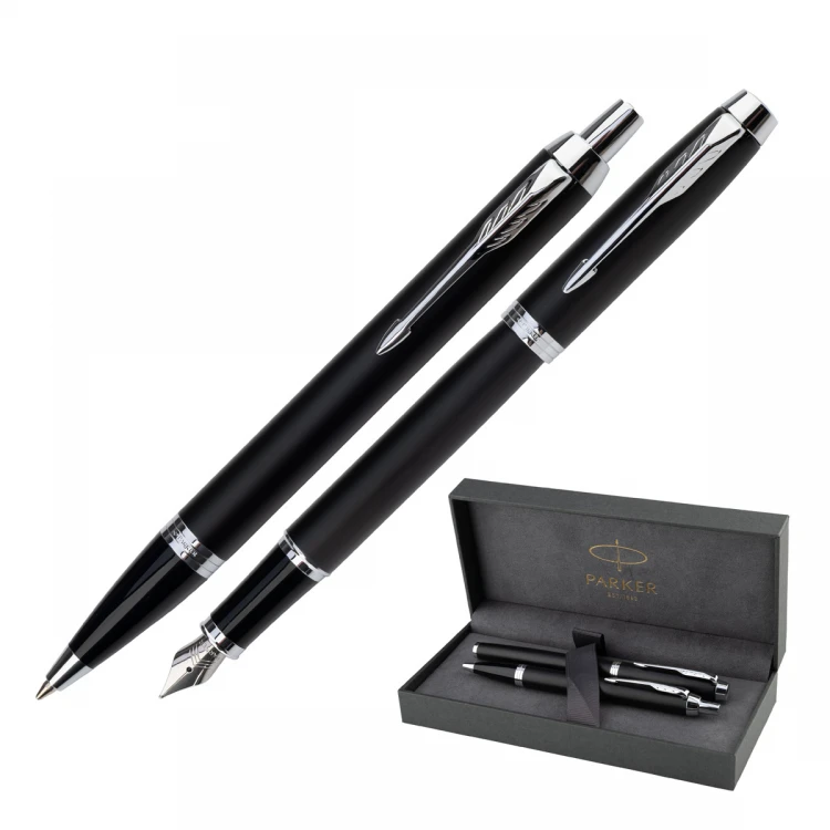 Parker IM Essential Matte Black CT Set - Füllfederhalter und Kugelschreiber - PAR214-DUO-PRO