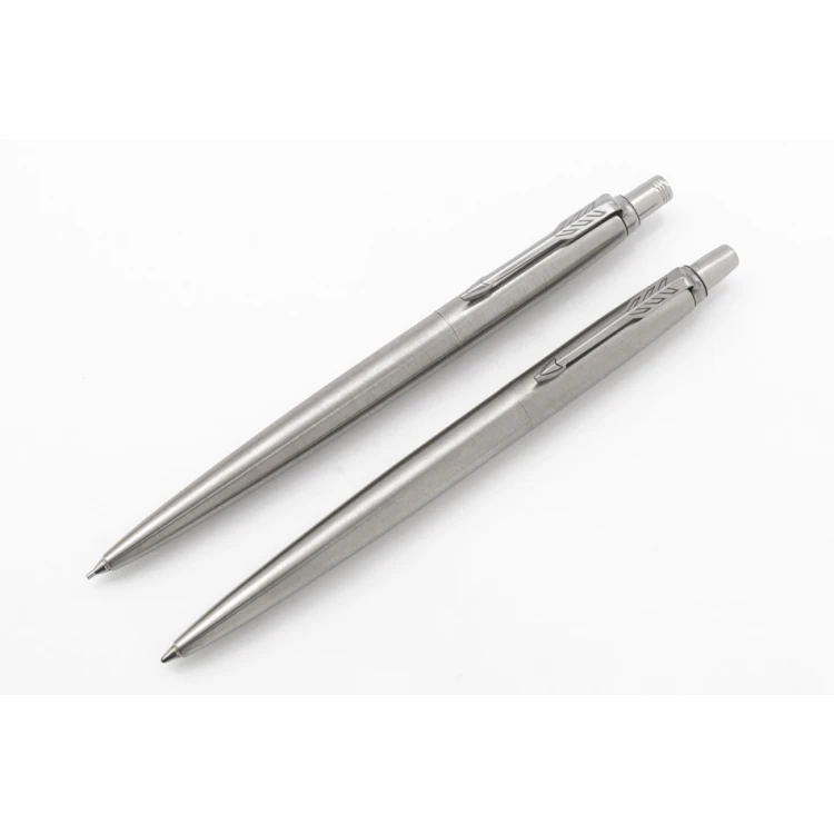 Parker Jotter Core Stahl CT Bleistift und Kugelschreiber Set - PAR179-DUO-CT