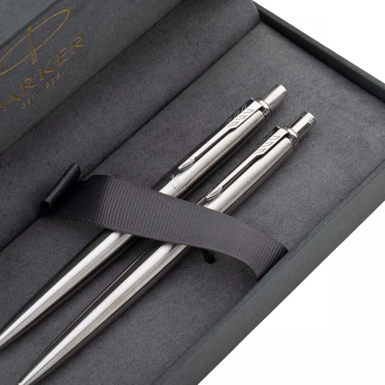 Parker Jotter Core Stainless Steel CT Set - Bleistift und Kugelschreiber - PAR211-DUO-PRO