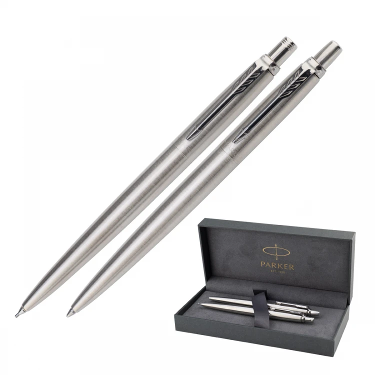 Parker Jotter Core Stainless Steel CT Set - Bleistift und Kugelschreiber - PAR211-DUO-PRO