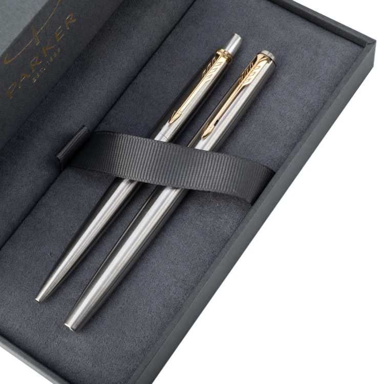 Parker Jotter Core Stainless Steel GT Set - Füllfederhalter und Kugelschreiber - PAR234-DUO-PRO