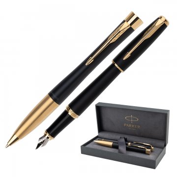 Parker URBAN Muted Black GT Set Füllfederhalter und Kugelschreiber - PAR208-DUO-PRO