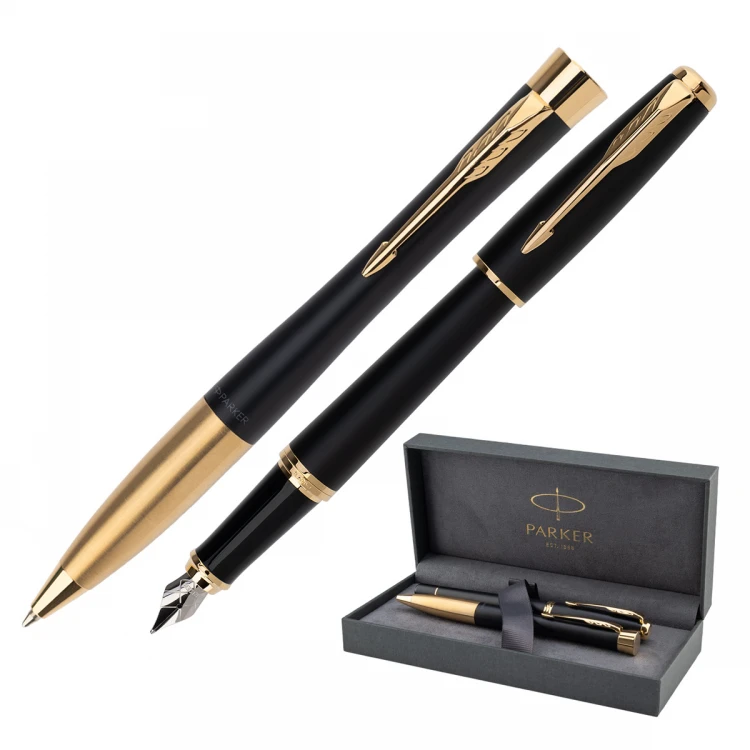 Parker URBAN Muted Black GT Set Füllfederhalter und Kugelschreiber - PAR208-DUO-PRO