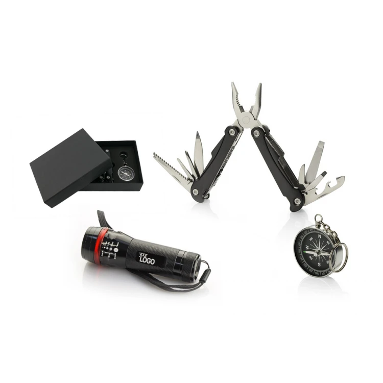 Reiseset Trip - Taschenmesser, Taschenlampe, Kompass - BP97