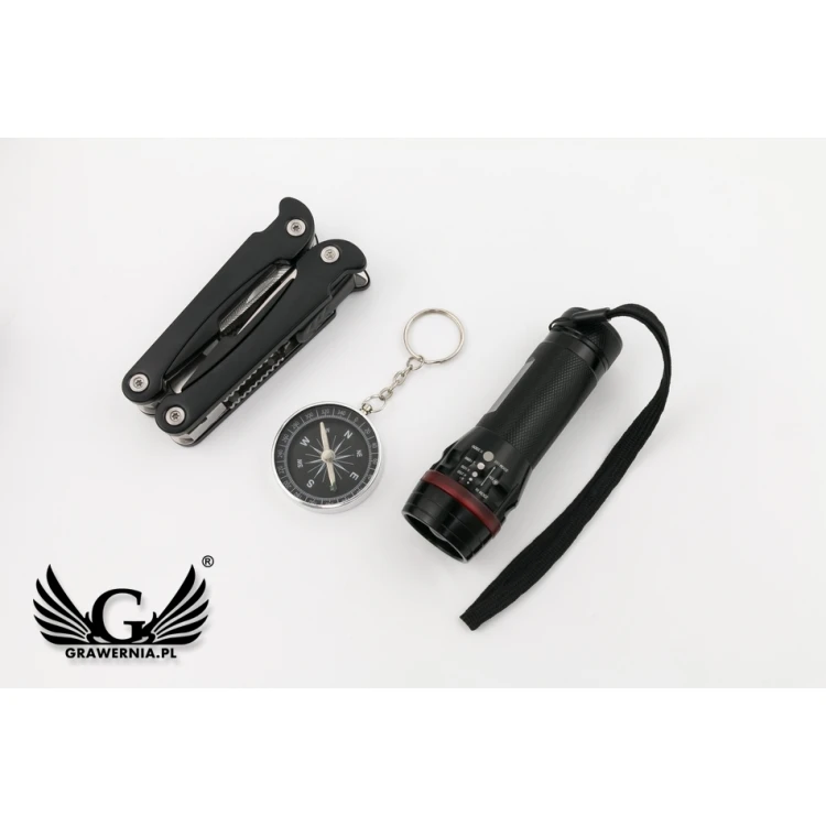 Reiseset Trip - Taschenmesser, Taschenlampe, Kompass - BP97
