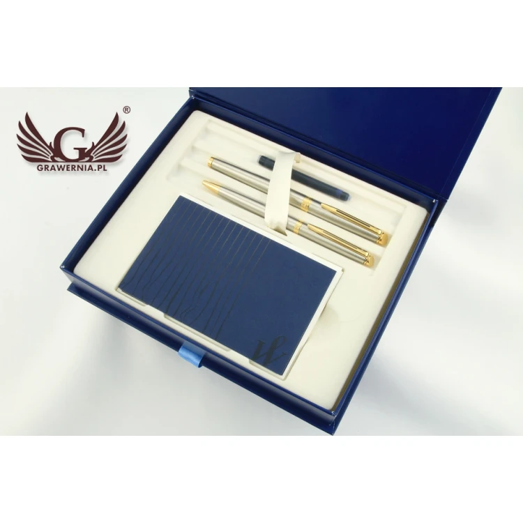 Set Waterman HEMISPHERE Edelstahl GT - WAT015-DUO