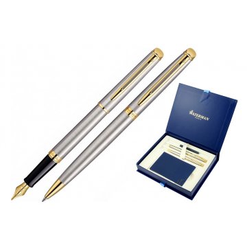 Set Waterman HEMISPHERE Edelstahl GT - WAT015-DUO