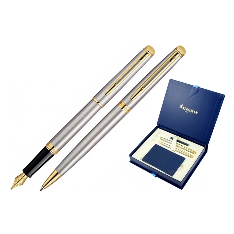 Set Waterman HEMISPHERE Edelstahl GT - WAT015-DUO